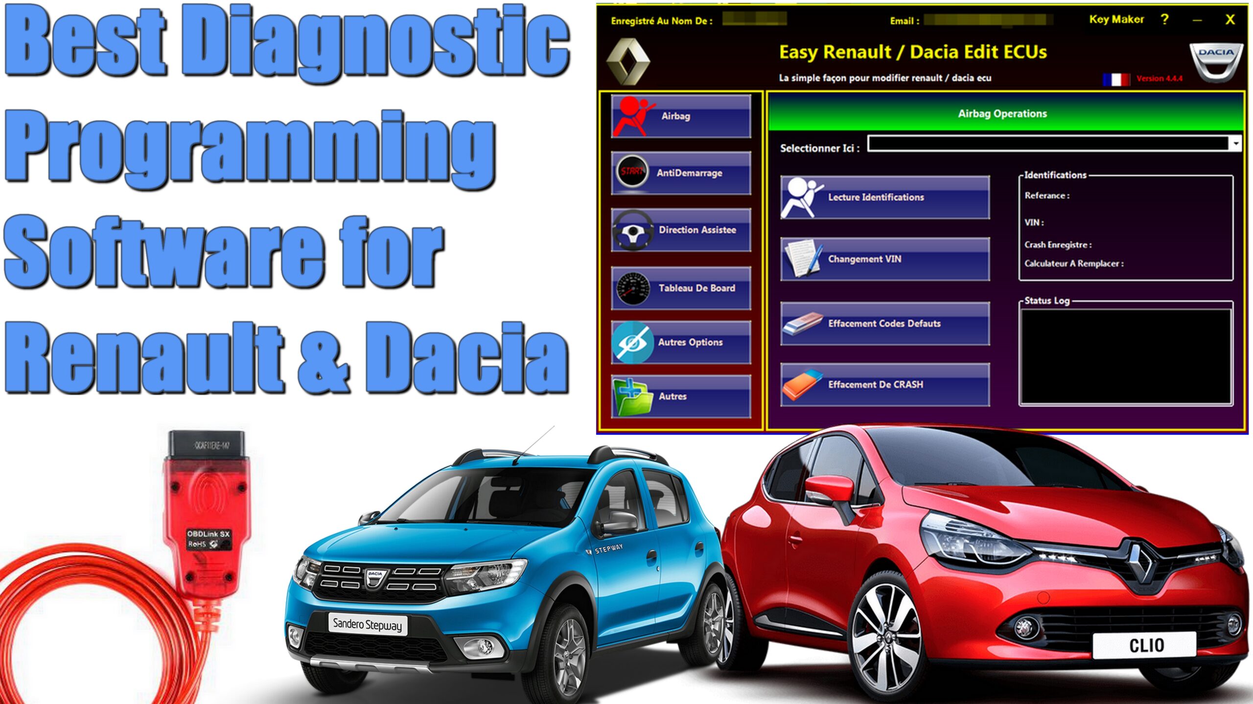 Easy Renault logiciel de diagnostic et programmation