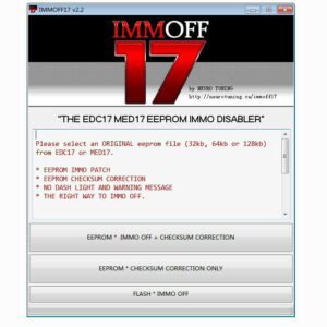 EDC17 MED17 IMMO OFF SOFTWARE