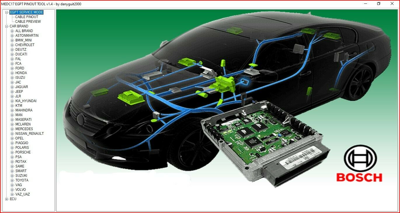 BOSCH MEDC17 ECU PIN OUT SOFTWARE 2021