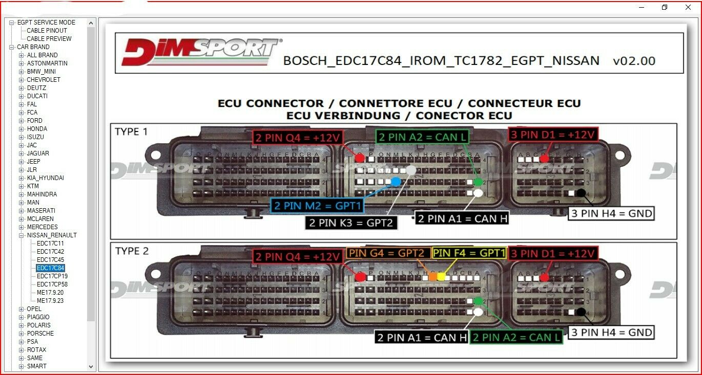 BOSCH MEDC17 ECU PIN OUT SOFTWARE 2021 - Image 4