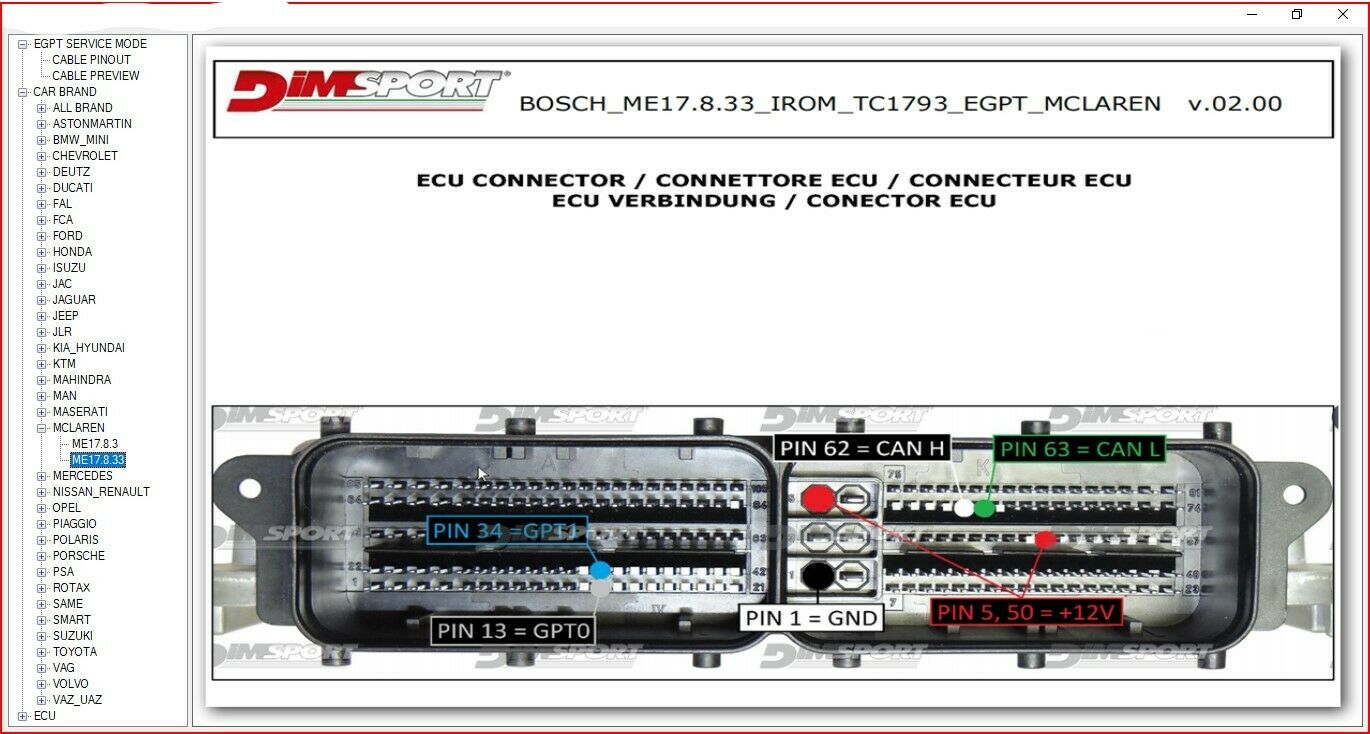 BOSCH MEDC17 ECU PIN OUT SOFTWARE 2021 - Image 5