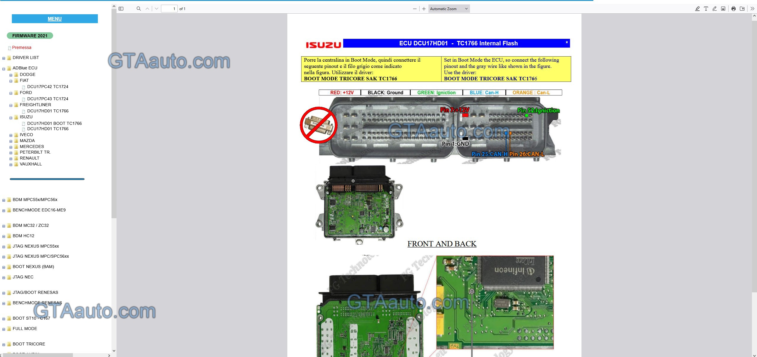 Universal ECU pinout 2025 - Image 7