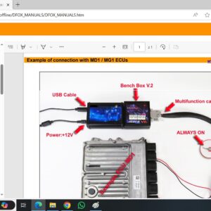 FoxFlash KT200II Pinout ECU TCU Manuals and Offline Connection